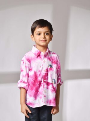 Fit Tie-Dyed Casual Shirt