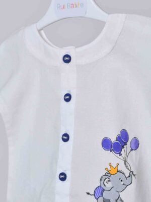 White Shirt with painting