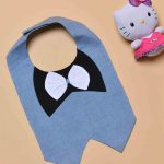 Gray black Cotton bibs