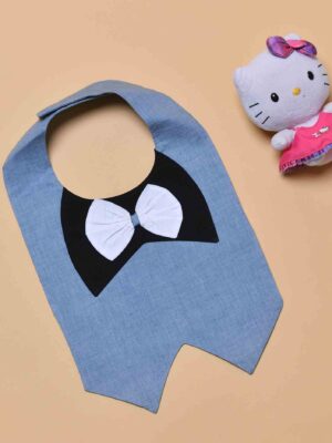 Gray black Cotton bibs