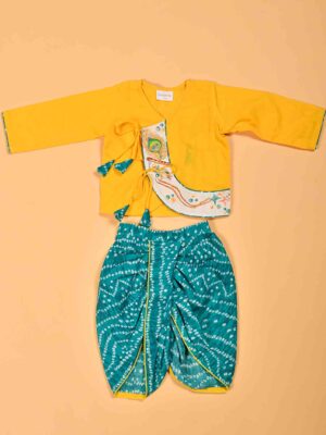 Bansuri Hand painted Dhoti Kurta Set