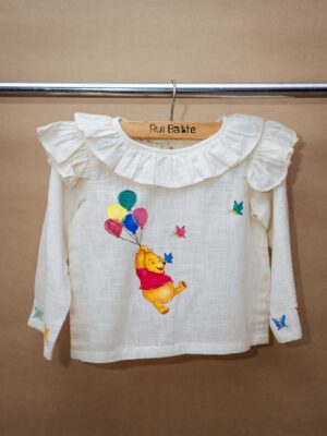 Pooh painted white top
