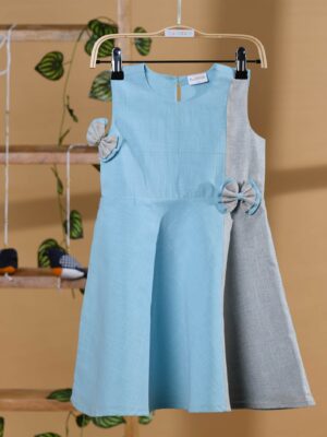 Light blue and gray frock