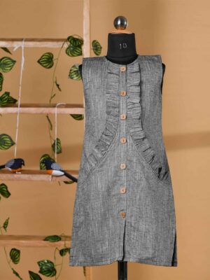 Sleeveless dress in Dark Gray