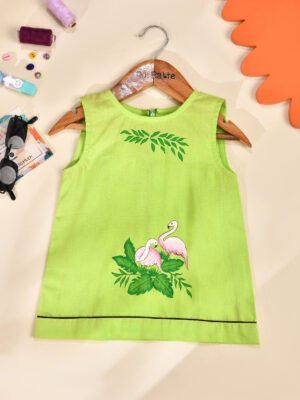 Knee Length Cut Sleeve Dress