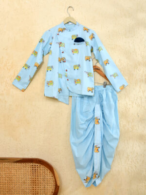 Sherwani Style Kurta Dhoti