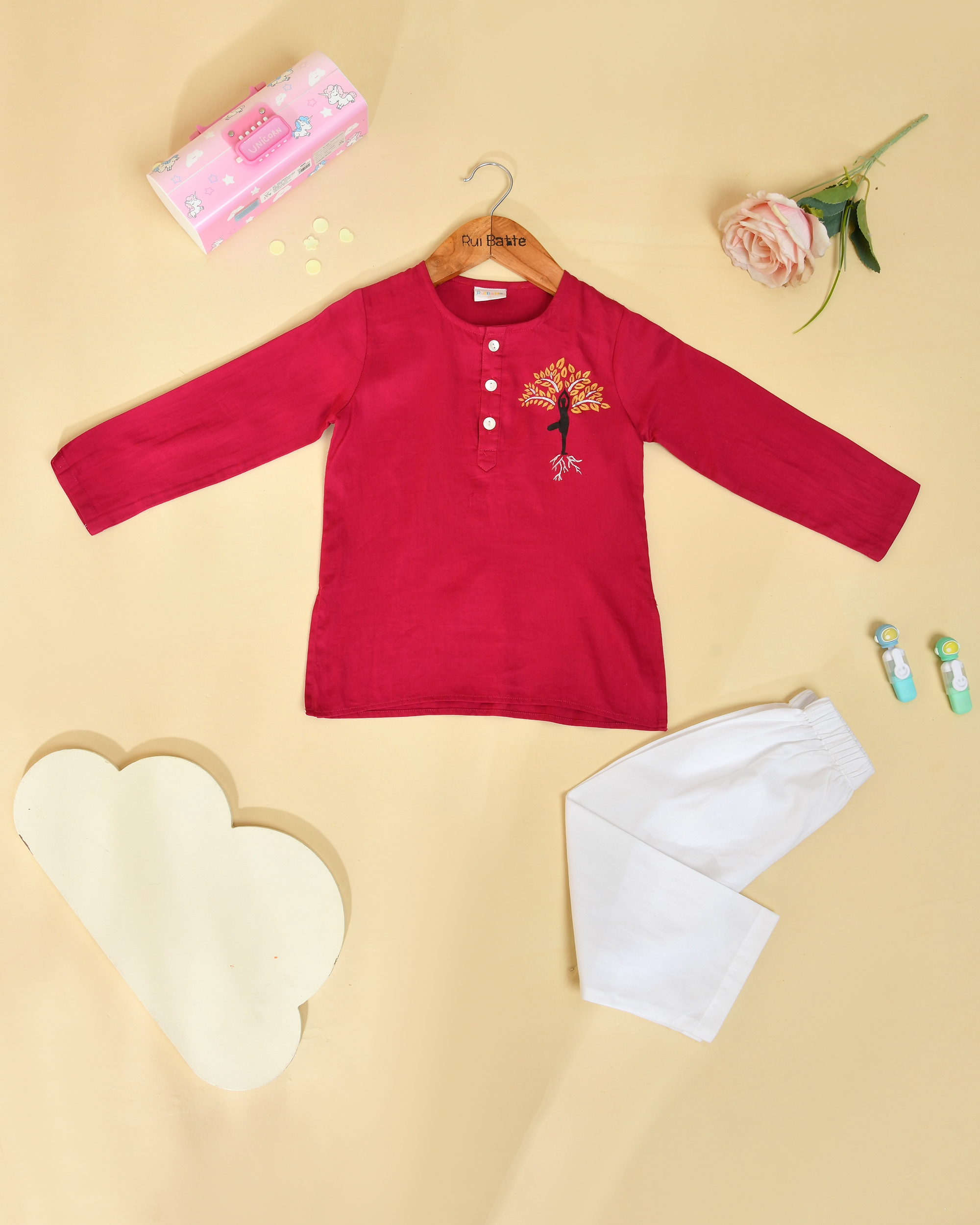 Yoga Handpaint kurta Pajama