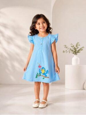 Light Blue Cotton Frock
